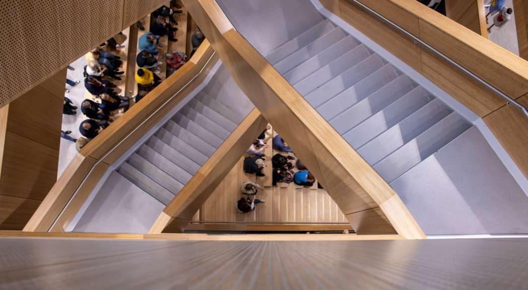 Transformatie Nieuw Welgelegen in Utrecht - Nieuwe trappen in atrium - TEAMWBC