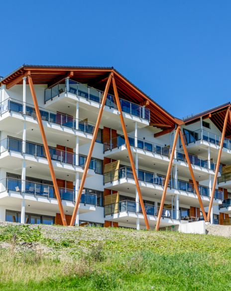 Balkons van Weitblick Winterberg in Duitsland, gebouwd door TEAMWBC.