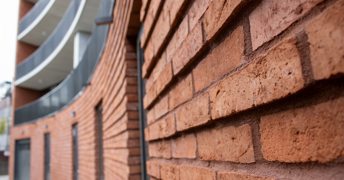 Nieuwbouw De Prins Hilversum - Detail metstelwerk - TEAMWBC
