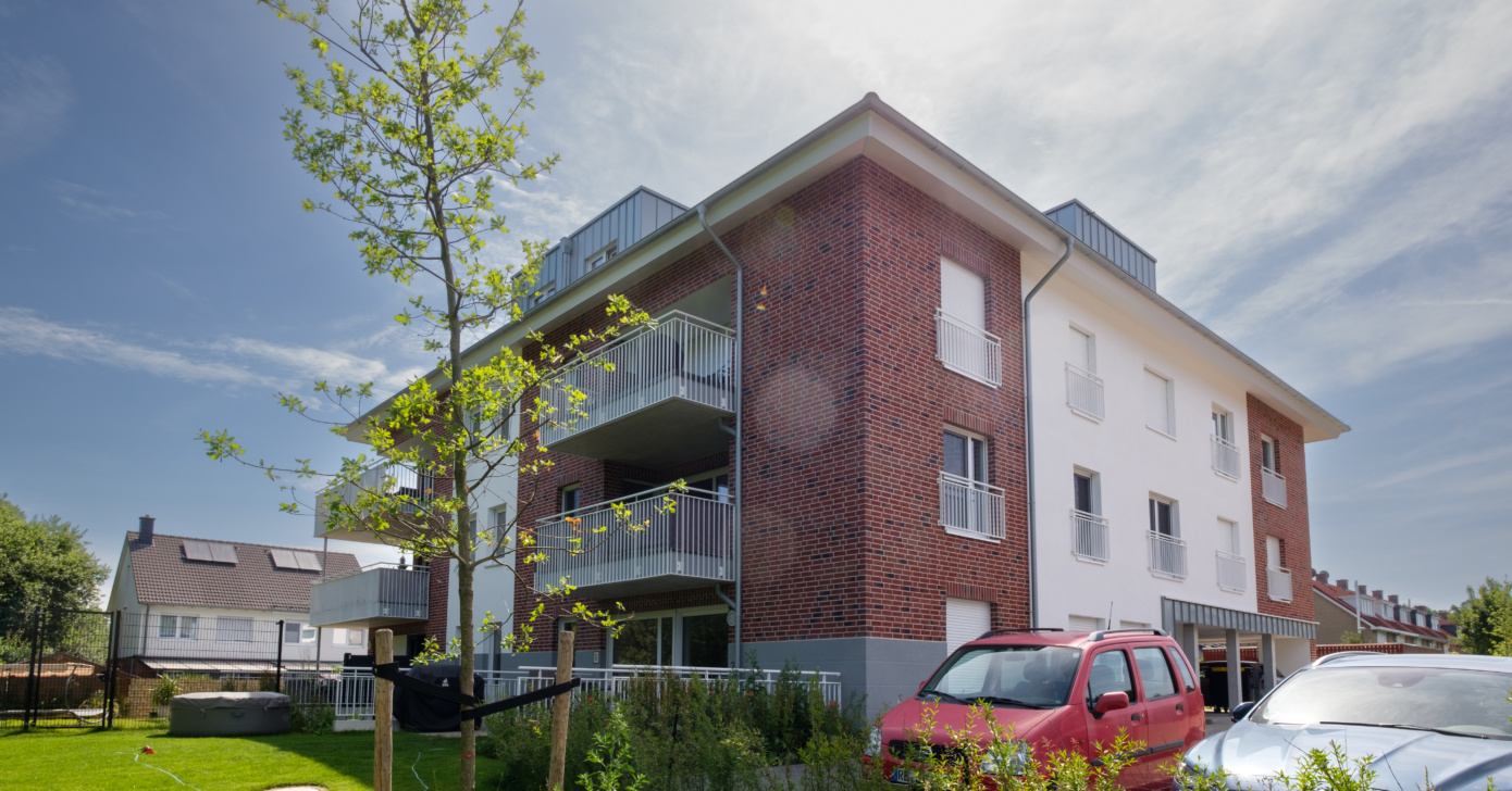 Appartementencomplex in Dortmund, Duitsland.