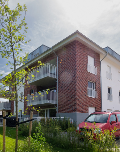 Appartementencomplex in Dortmund, Duitsland.